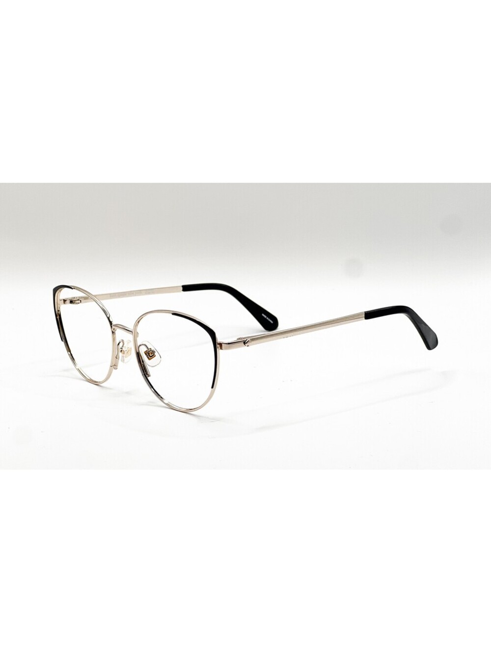 Kate Spade Noel G Rhl Gold Black Cat Eye Authentic Eyeglass Frames 52-17-140